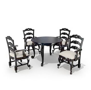 西餐厅桌椅3d模型家具效果图 20产品工业素材免费下载(图片编号